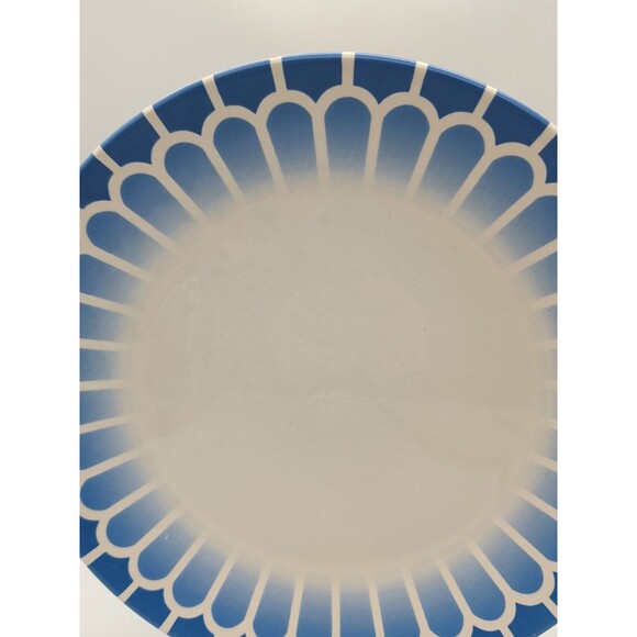Martha Stewart Macy's Lorraine Stencil Dinner Plate Gerbera Cobalt Replacement - Picture 3 of 5